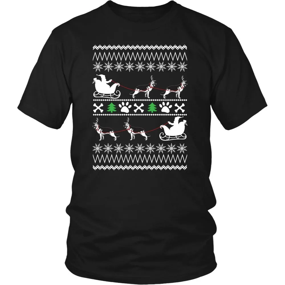 German Shepherd Ugly Christmas Sweater Design