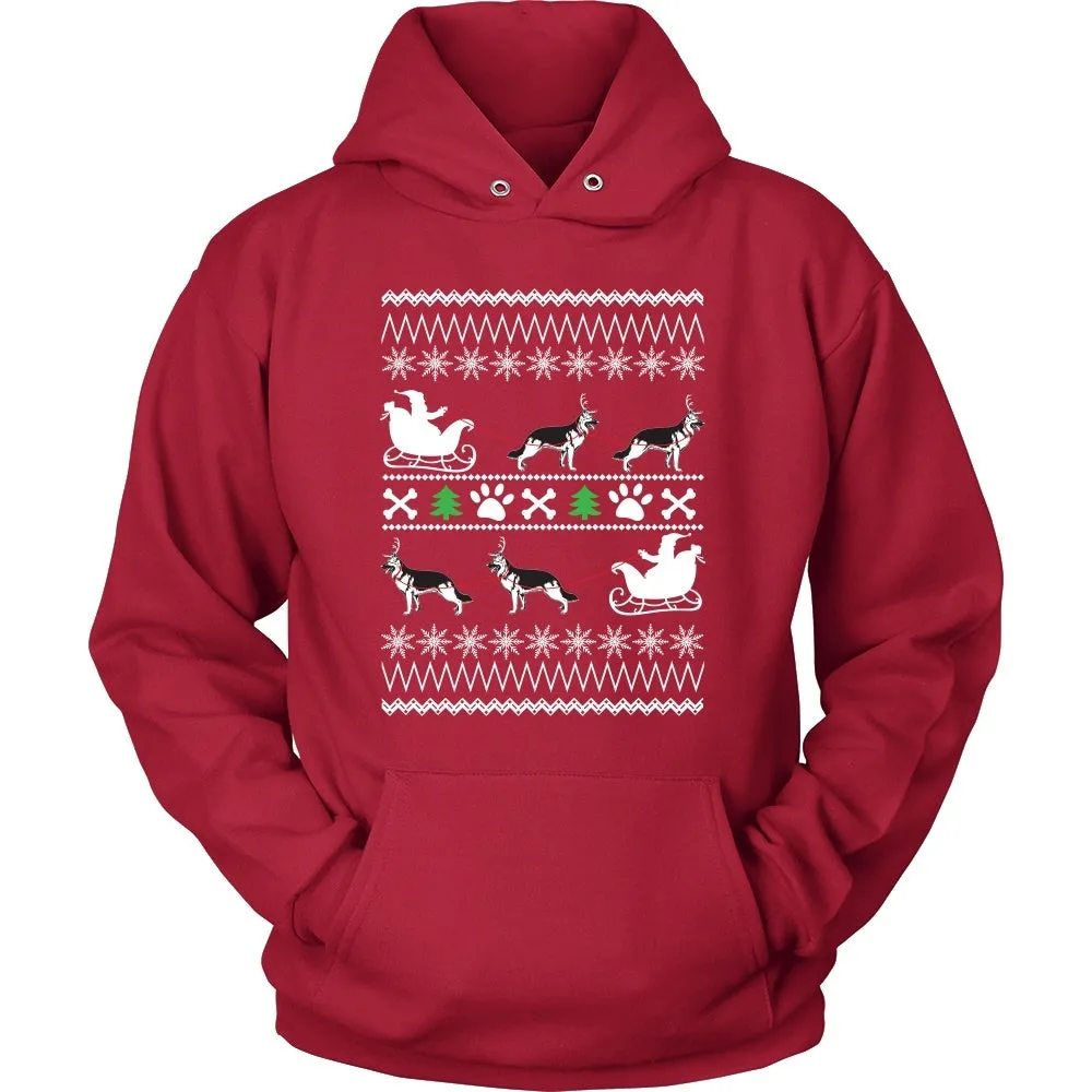 German Shepherd Ugly Christmas Sweater Design