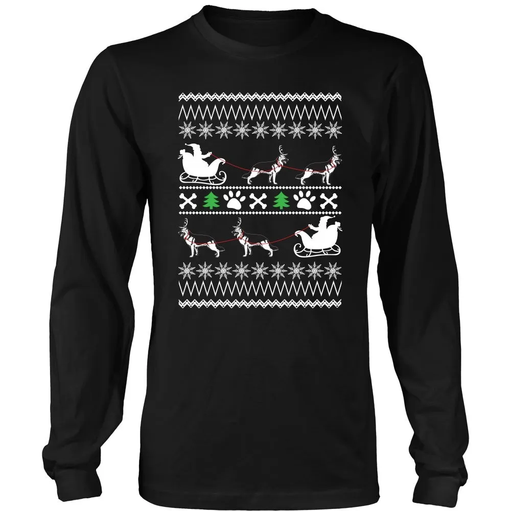 German Shepherd Ugly Christmas Sweater Design