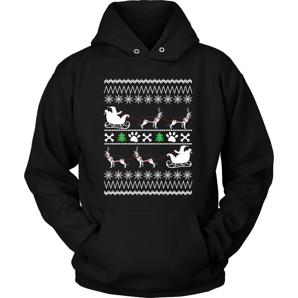 German Shepherd Ugly Christmas Sweater Design