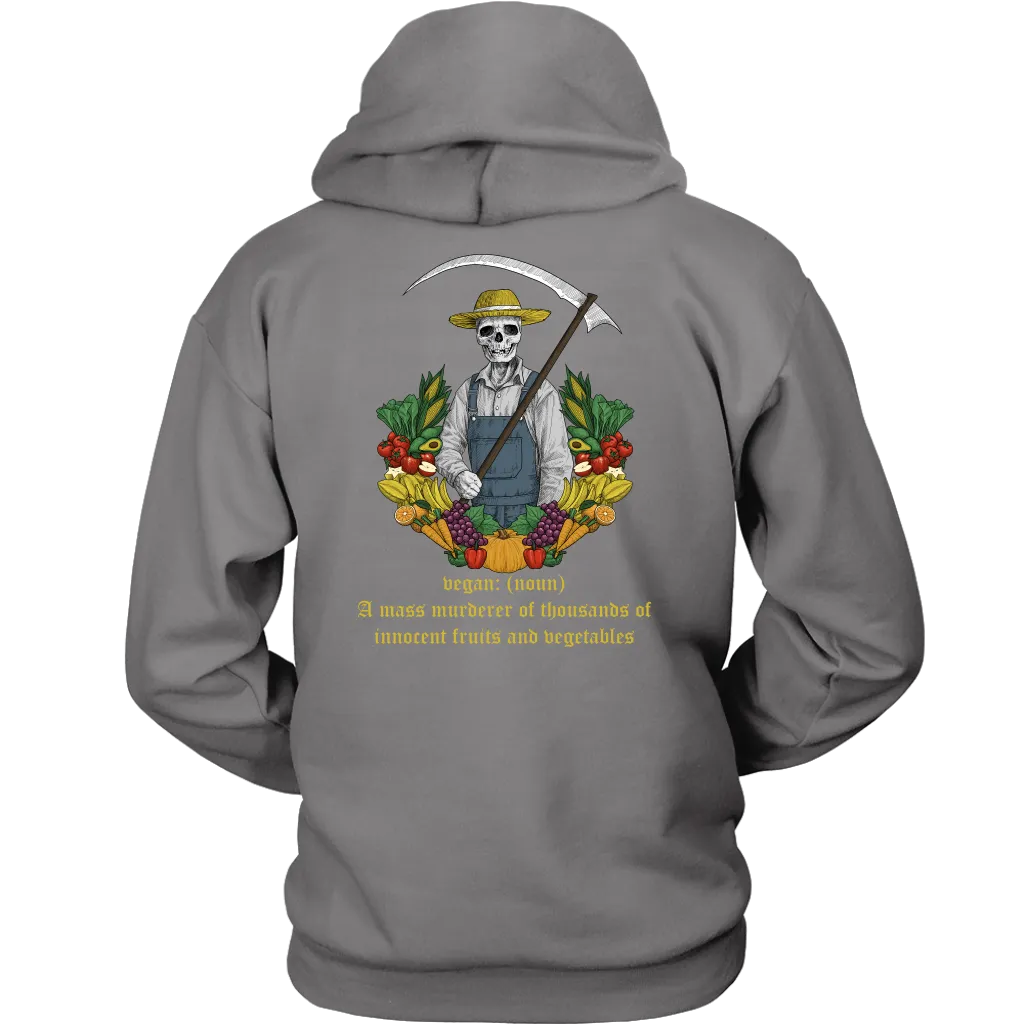 Gift for Vegan, Funny Vegetarian Hoodie, Funny Gift for Vegetarian, Present for Vegan