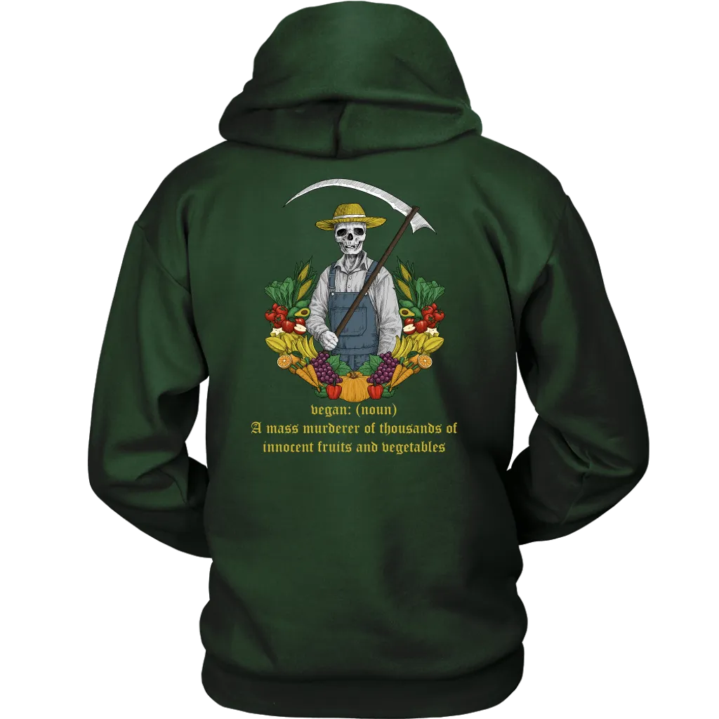 Gift for Vegan, Funny Vegetarian Hoodie, Funny Gift for Vegetarian, Present for Vegan