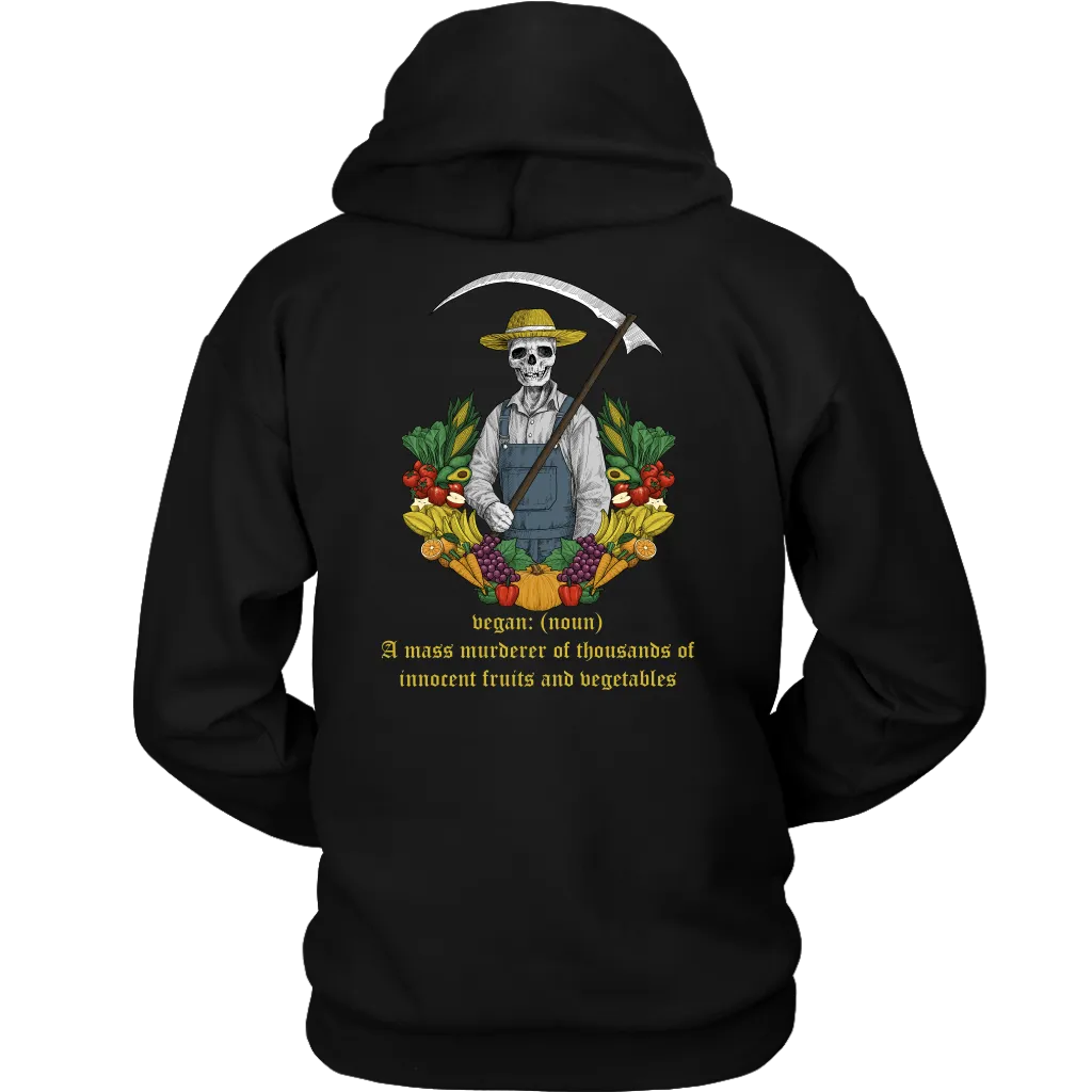 Gift for Vegan, Funny Vegetarian Hoodie, Funny Gift for Vegetarian, Present for Vegan