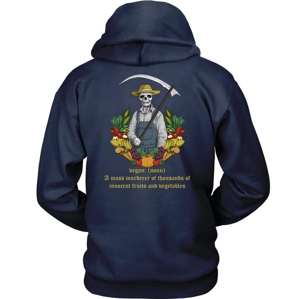 Gift for Vegan, Funny Vegetarian Hoodie, Funny Gift for Vegetarian, Present for Vegan