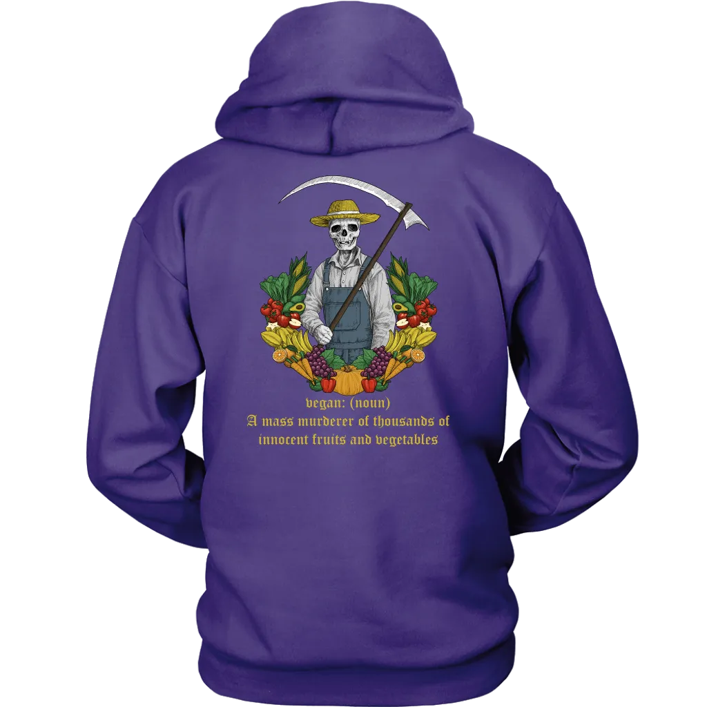 Gift for Vegan, Funny Vegetarian Hoodie, Funny Gift for Vegetarian, Present for Vegan