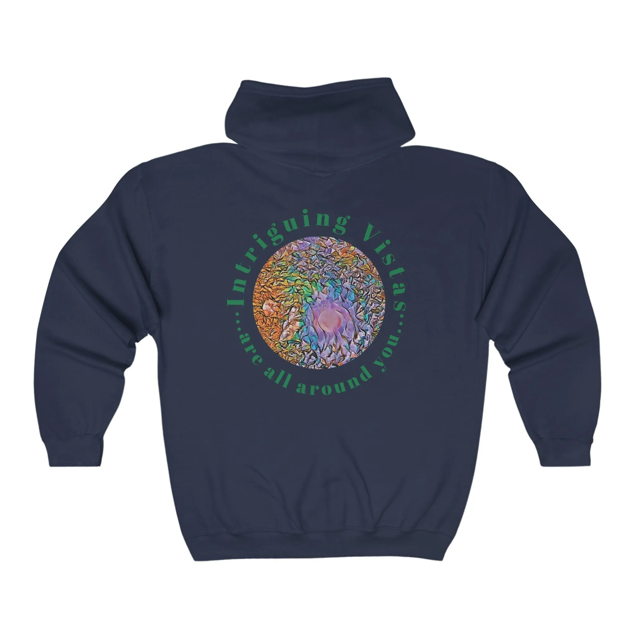 Gildan 18600 Unisex Adult Heavy Blend Full Zip Hooded Sweatshirt from the Night Sky Series at Intriguing Vistas