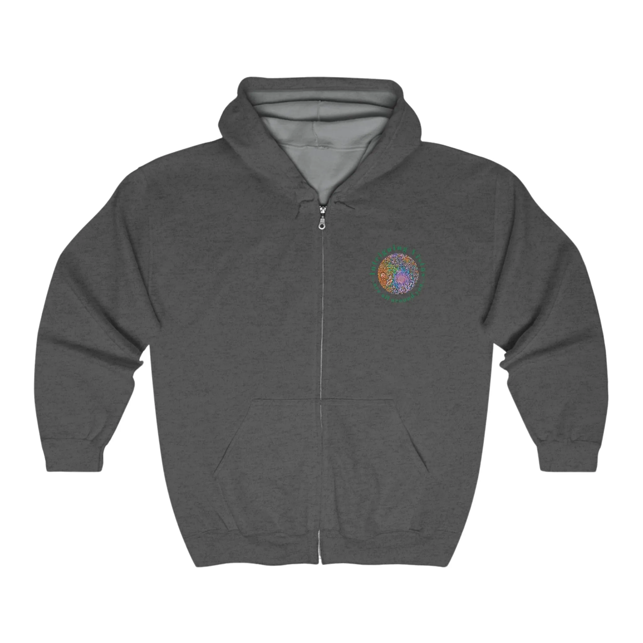 Gildan 18600 Unisex Adult Heavy Blend Full Zip Hooded Sweatshirt from the Night Sky Series at Intriguing Vistas