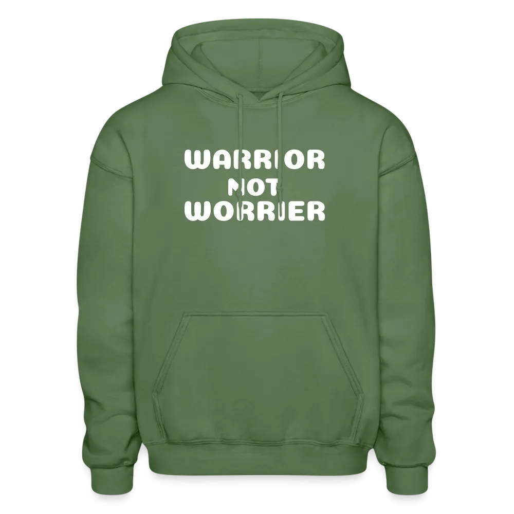 Gildan Heavy Blend Adult Hoodie with a message of strength Warrior