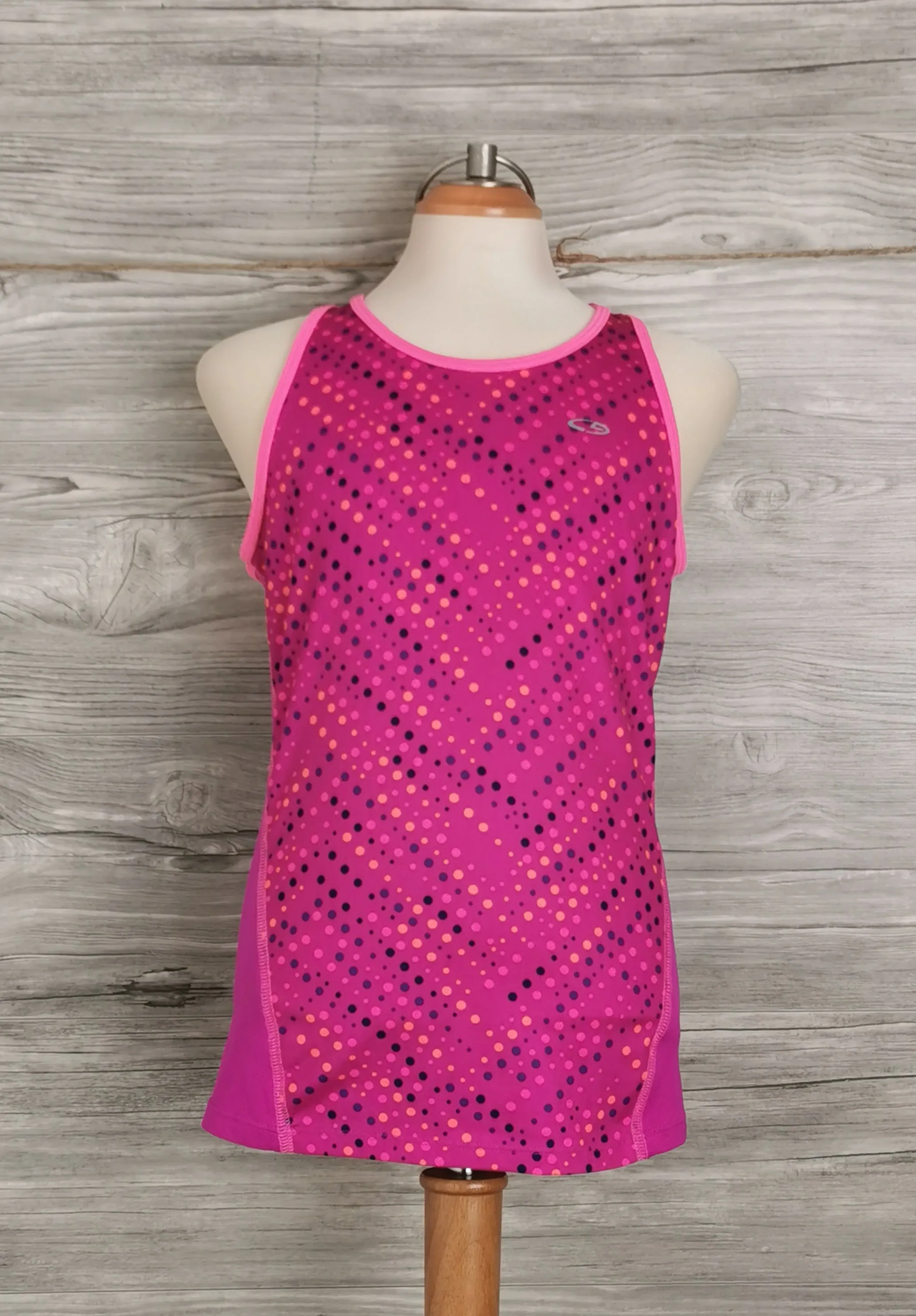 GIRL SIZE LARGE (10/12 YEARS) - CHAMPION, Fitted Athletic Tank Top EUC B8
