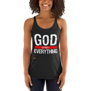 God over everything Women's Racerback Tank