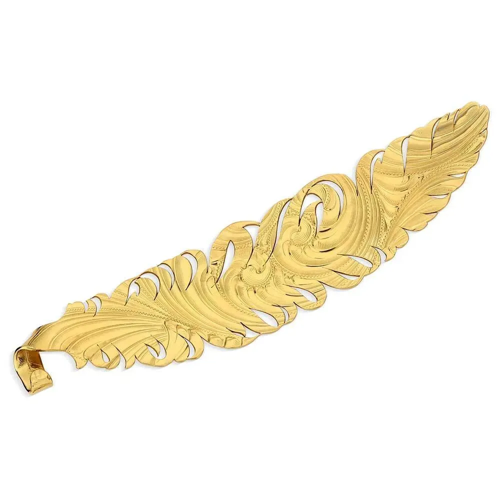 Golden Hat Feather