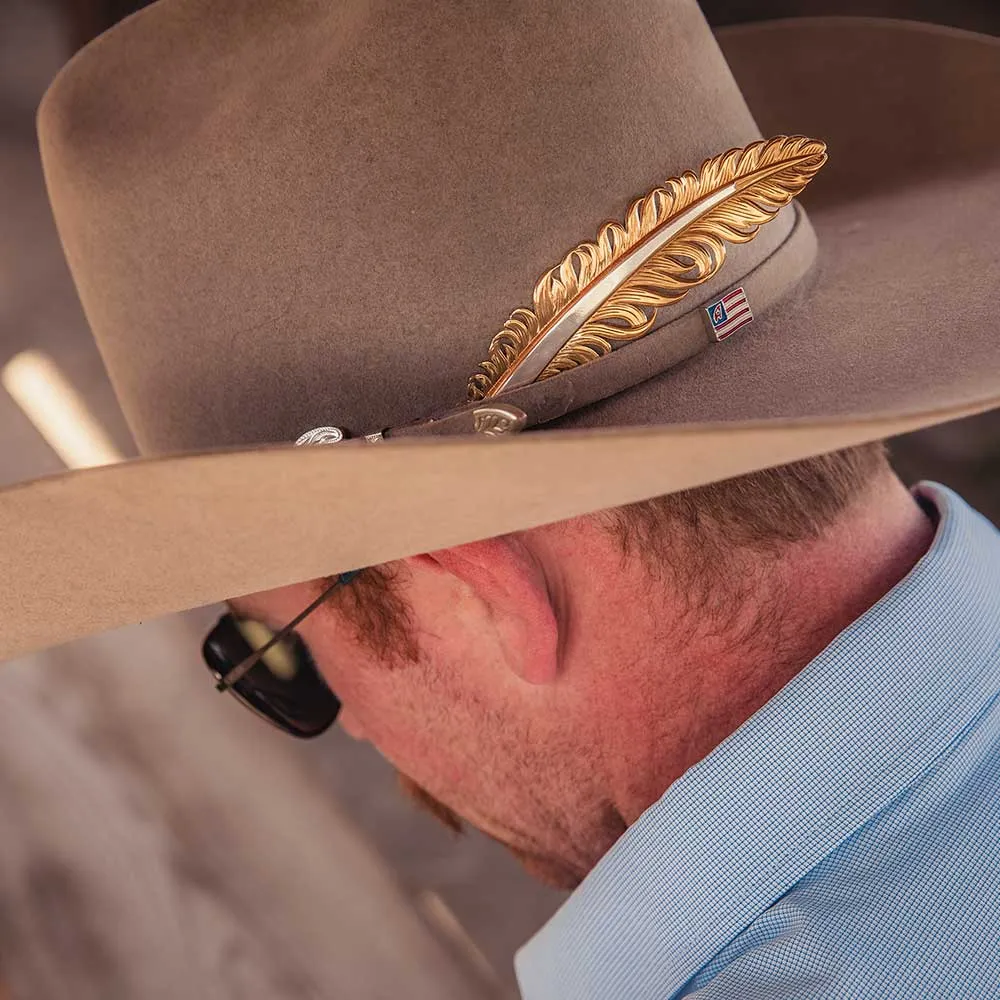 Golden Hat Feather