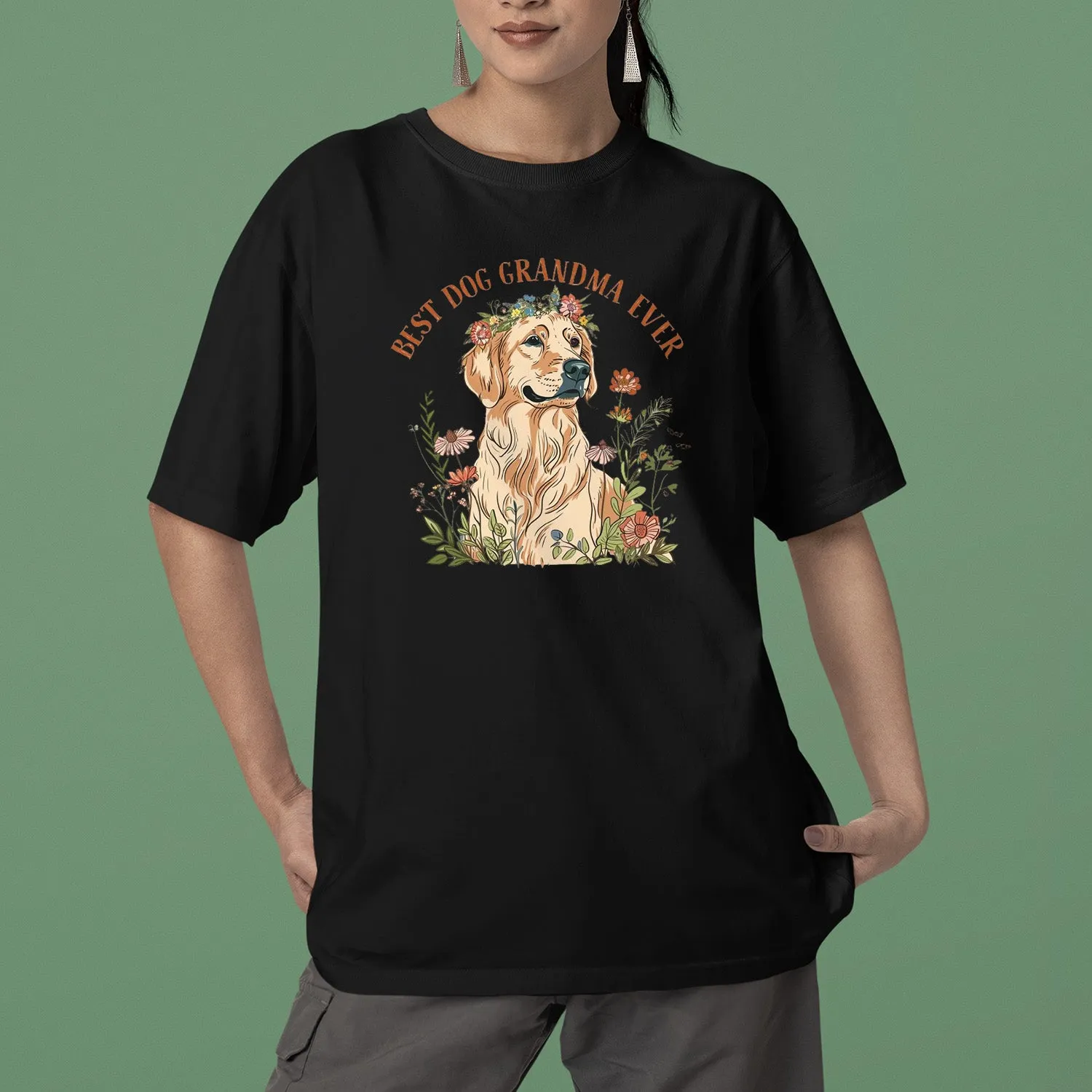Golden Retriever Dog T-shirt, Pet Lover Shirt, Dog Lover Shirt, Best Dog Grandma Ever T-Shirt, Dog Owner Shirt, Gift For Dog Grandma, Funny Dog Shirts, Women Dog T-Shirt, Mother's Day Gift, Dog Lover Wife Gifts, Dog Shirt