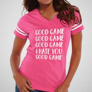 Good Game - Women’s Cotton/Poly Football Tee
