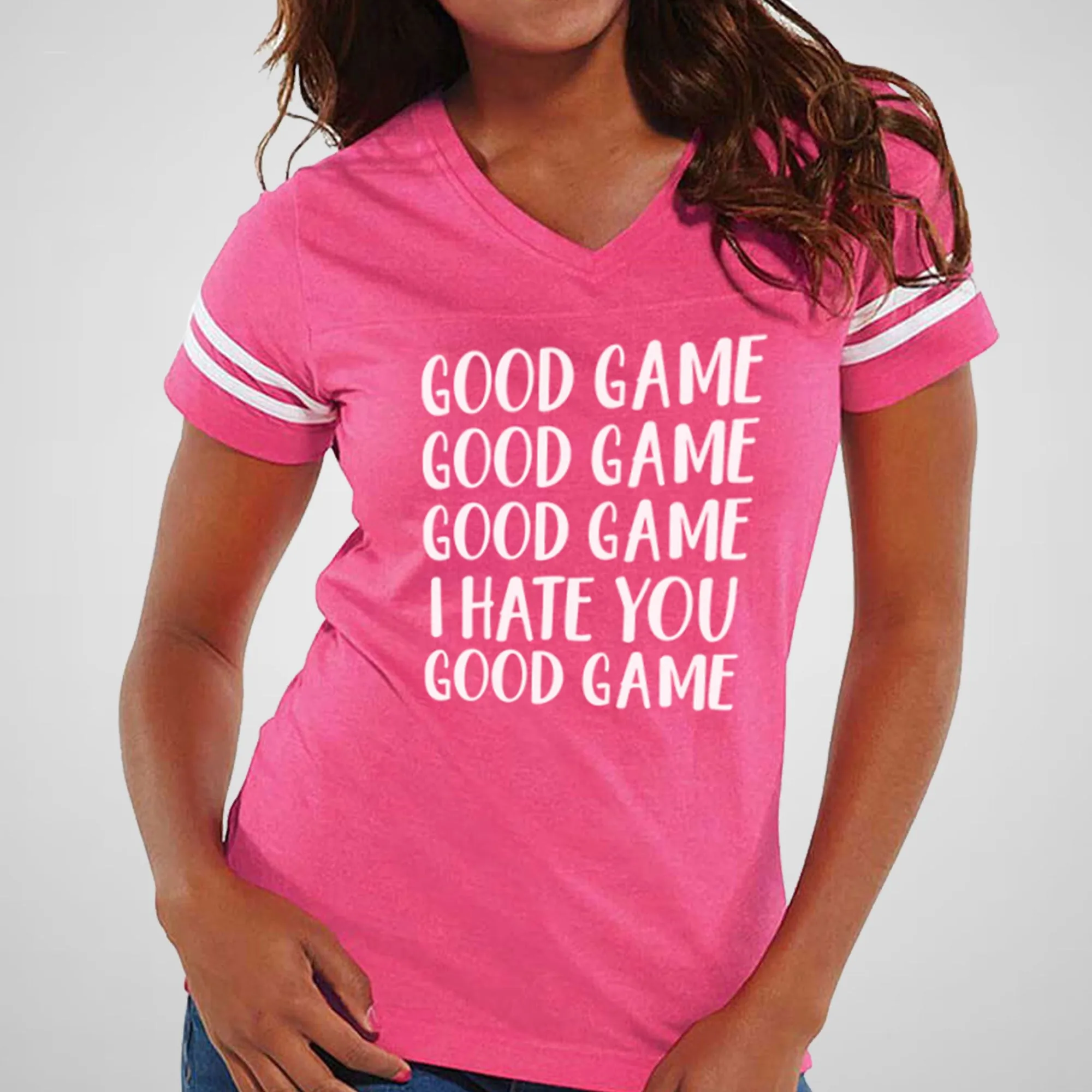 Good Game - Women’s Cotton/Poly Football Tee