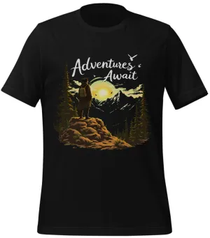 graduation t shirts: Adventures Await Graduate Design | Classic T-Shirt (Unisex)