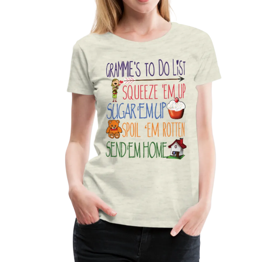 Grammies To Do List Women’s Premium T-Shirt (CK1609)