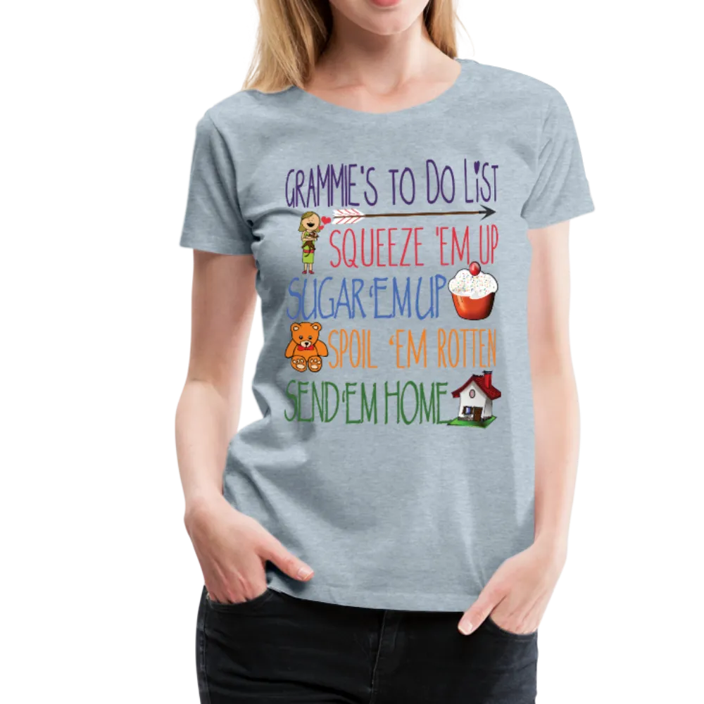 Grammies To Do List Women’s Premium T-Shirt (CK1609)