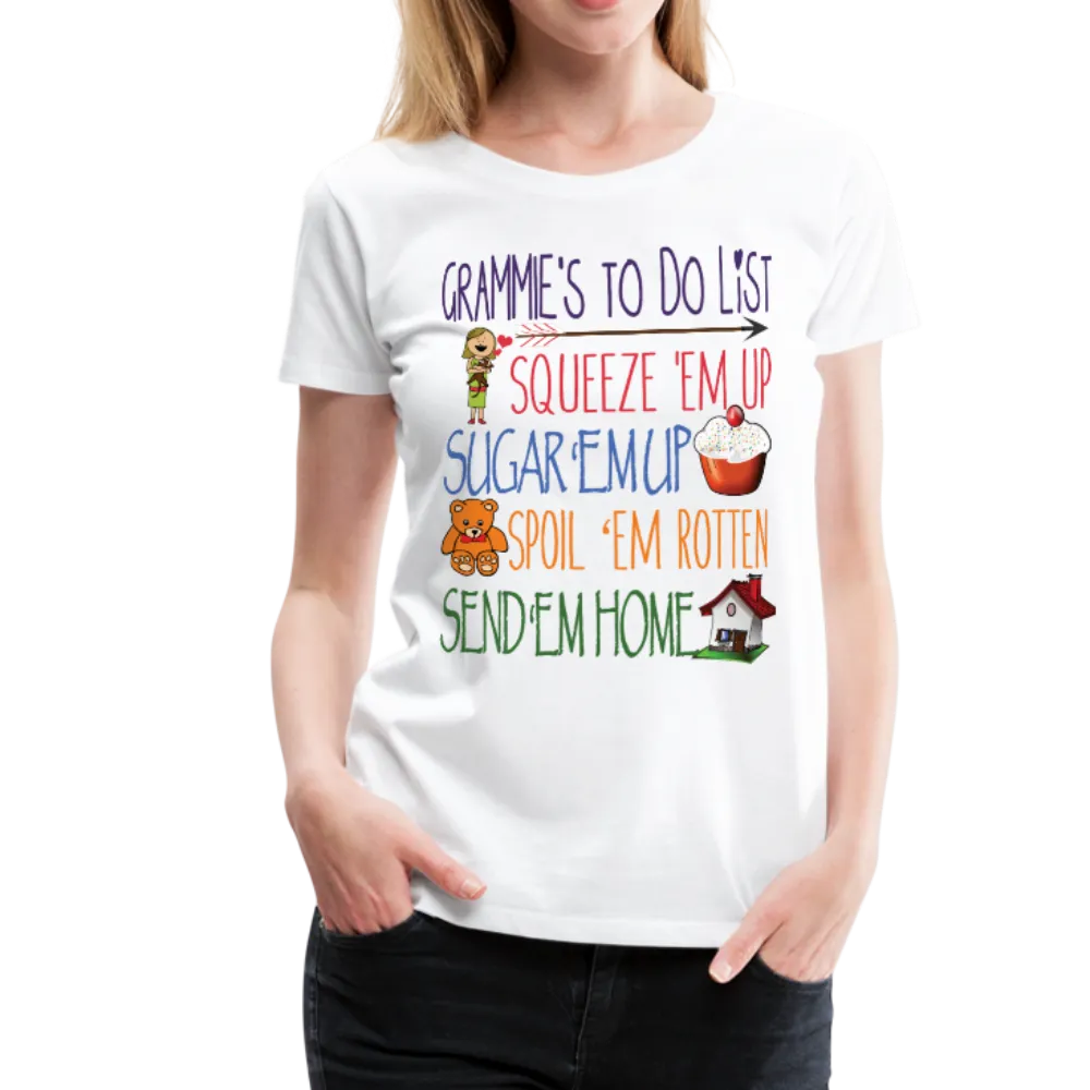 Grammies To Do List Women’s Premium T-Shirt (CK1609)