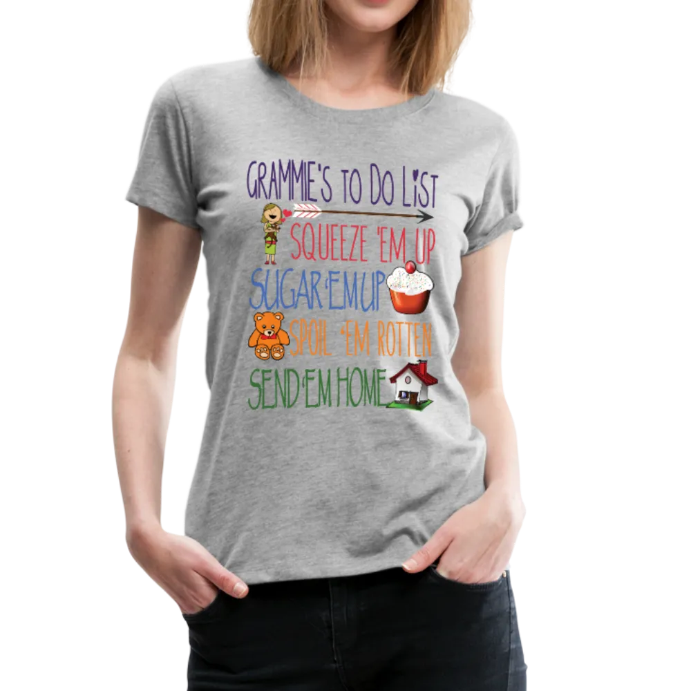 Grammies To Do List Women’s Premium T-Shirt (CK1609)