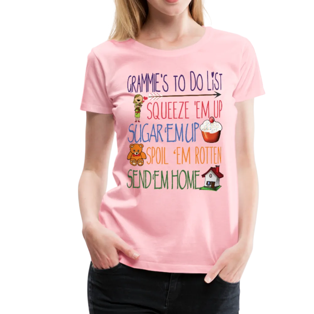 Grammies To Do List Women’s Premium T-Shirt (CK1609)