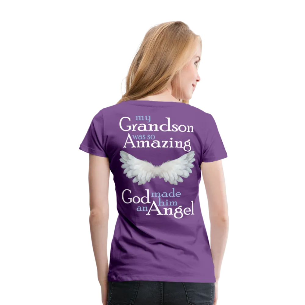 Grandson Guardian Angel Women’s Premium T-Shirt (CK1489)
