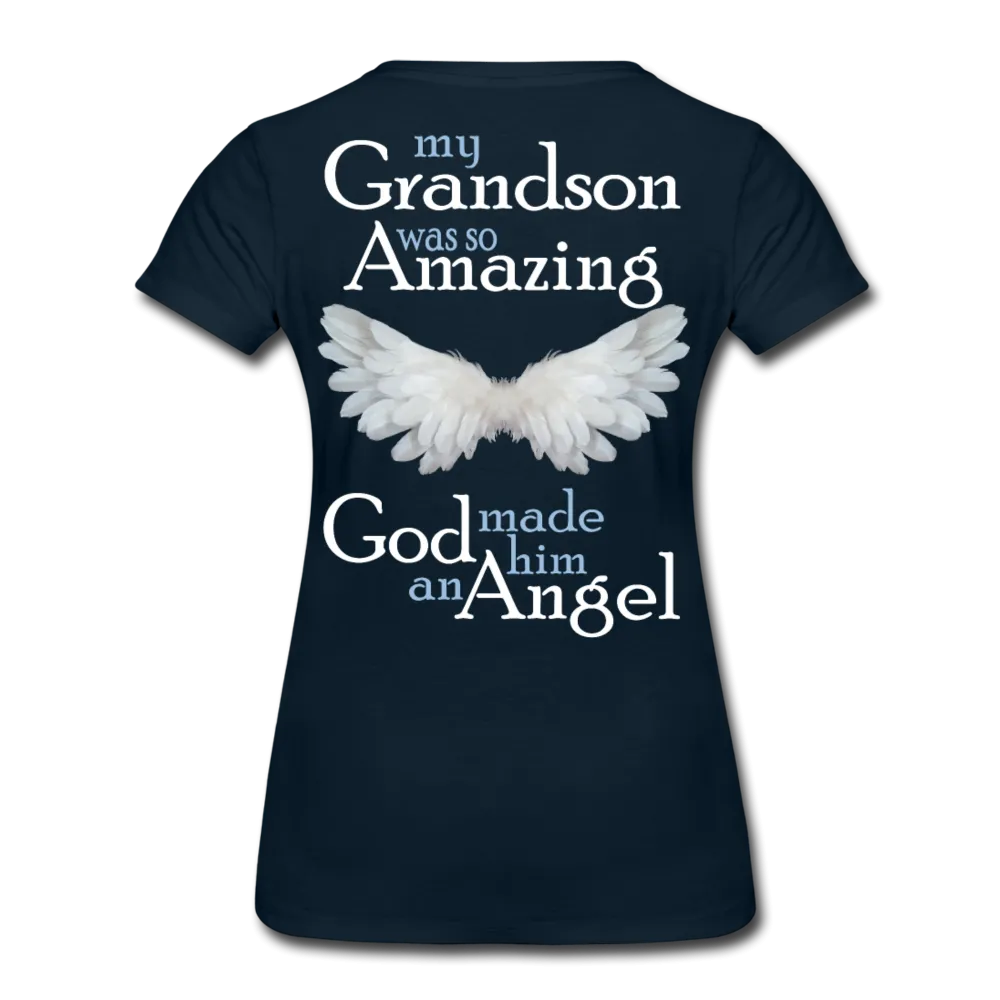 Grandson Guardian Angel Women’s Premium T-Shirt (CK1489)