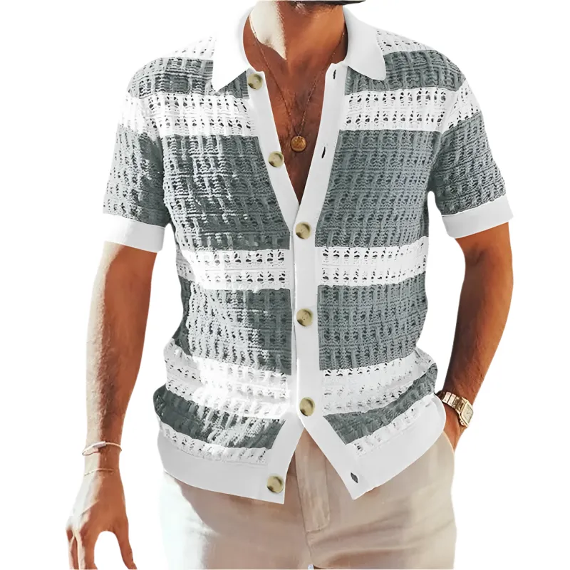 Grimaldi – Cozy Knit Shirt for Men