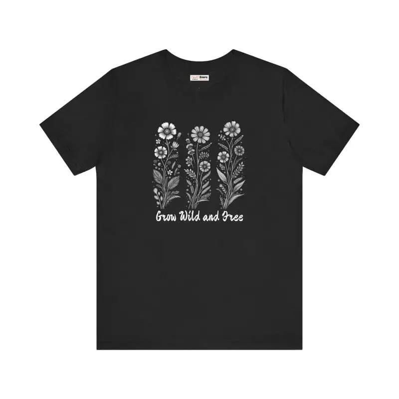 Grow Wild Unisex Short Sleeve Tee Cozy and Bold