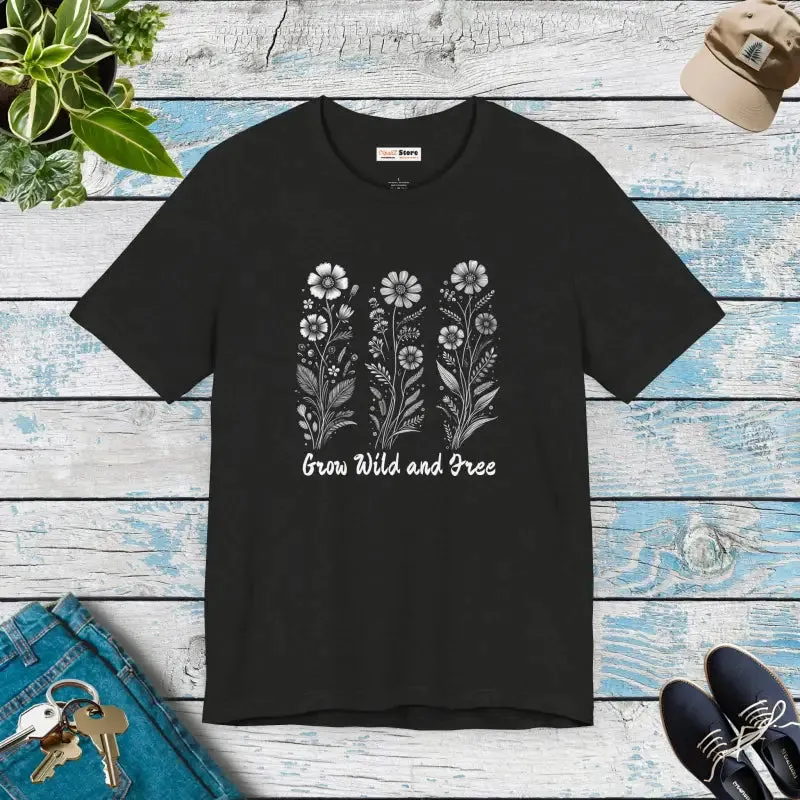 Grow Wild Unisex Short Sleeve Tee Cozy and Bold