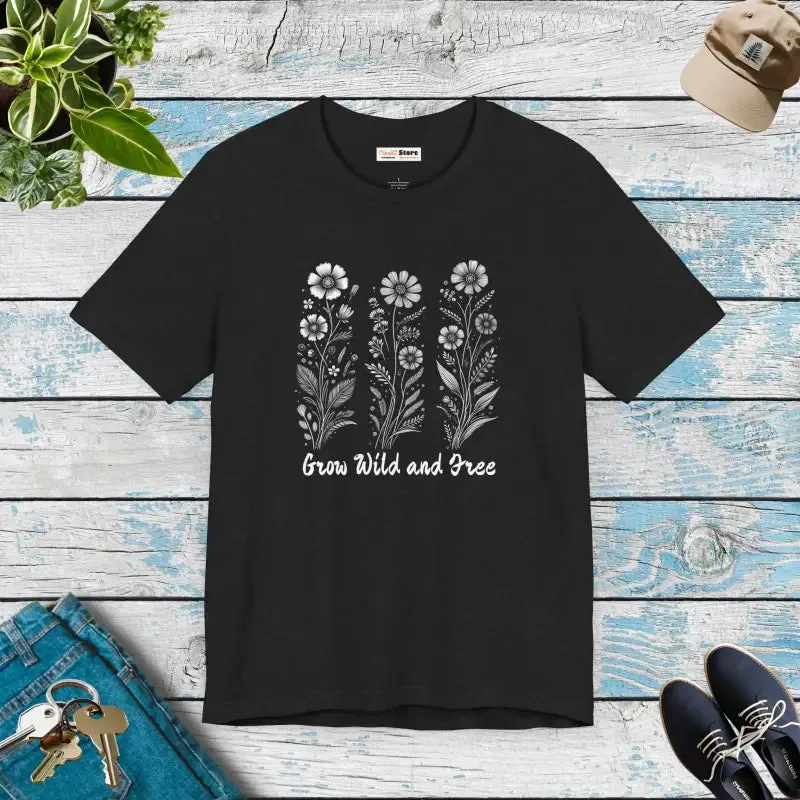 Grow Wild Unisex Short Sleeve Tee Cozy and Bold