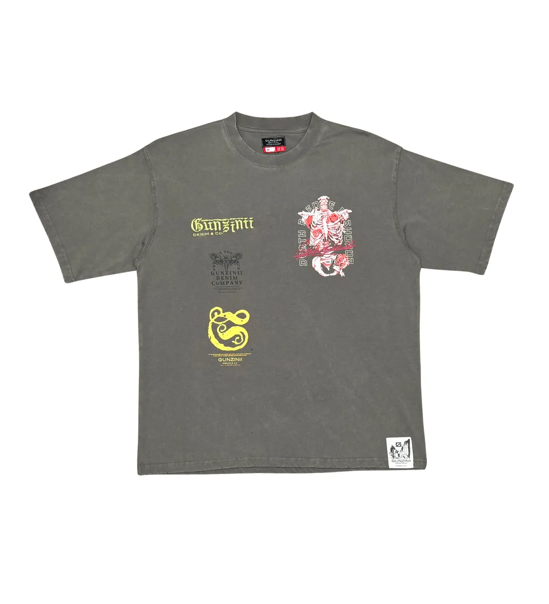 GUNZINII DEATH BEFORE DISHONOR TEE (BROWNSTONE)