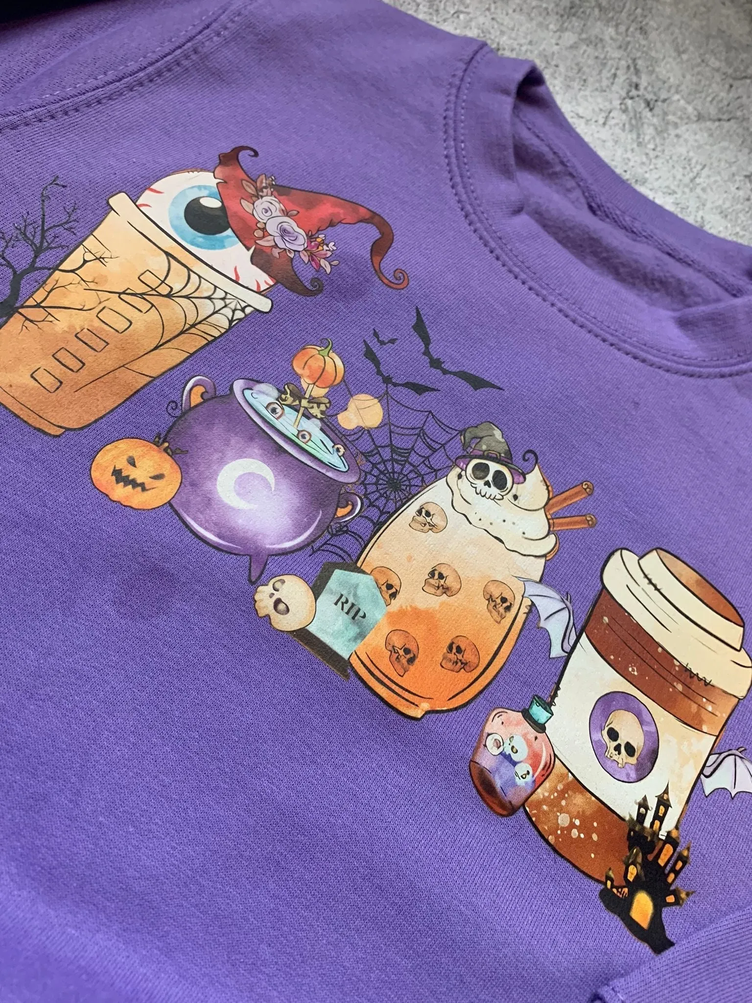 Halloween Coffee Sweater - 3-4 Years