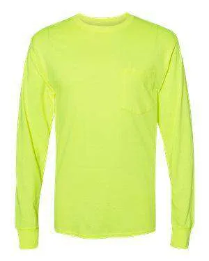 Hanes Men's Workwear Pocket Long Sleeve T-Shirt - W120