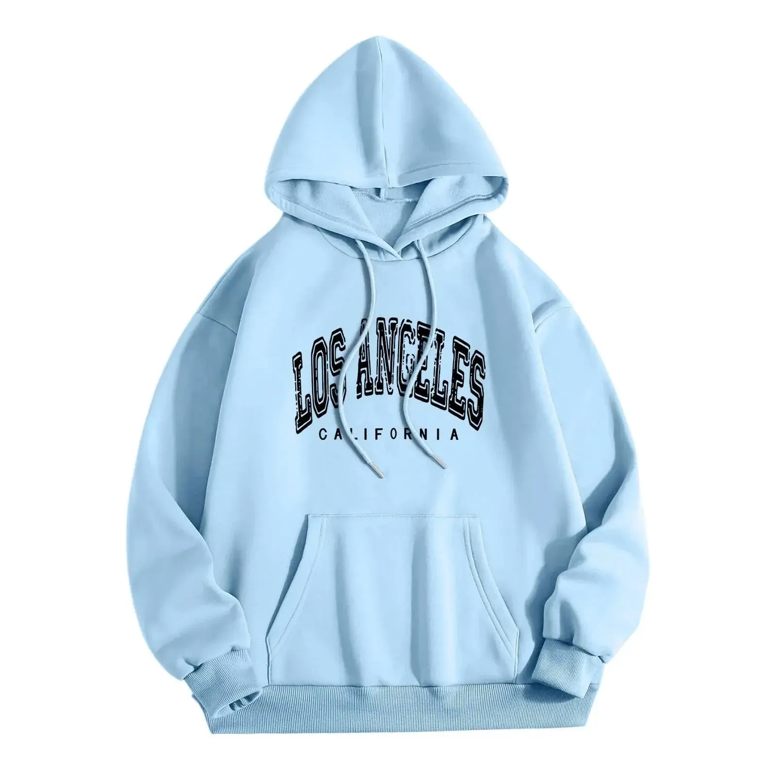 Harajuku Style Letter Hoodie Fashionable Women’s Pullover Top