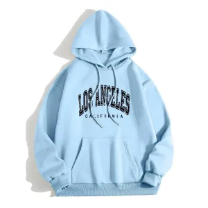 Harajuku Style Letter Hoodie Fashionable Women’s Pullover Top