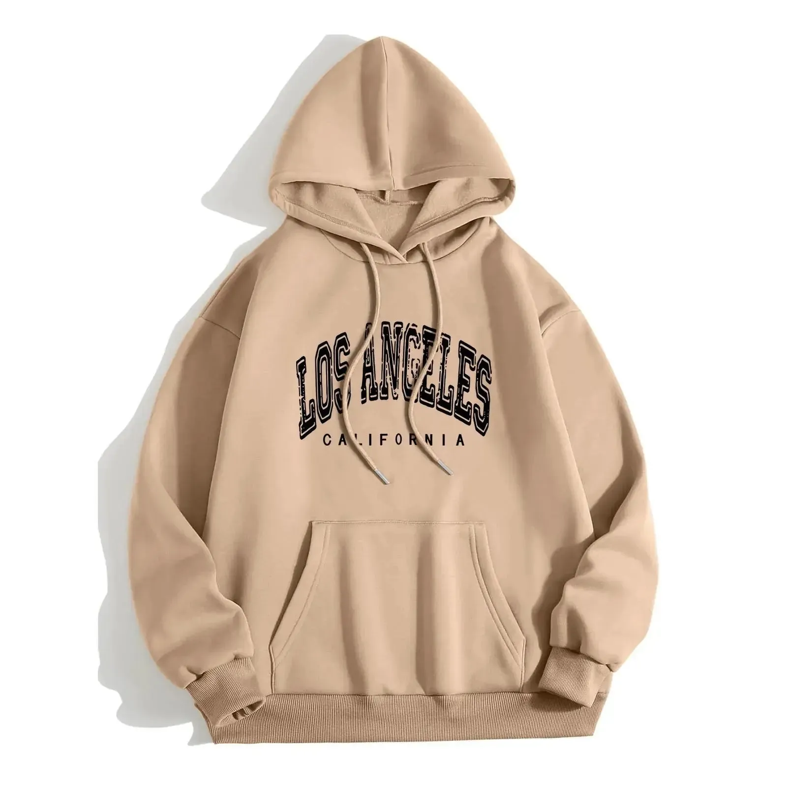 Harajuku Style Letter Hoodie Fashionable Women’s Pullover Top