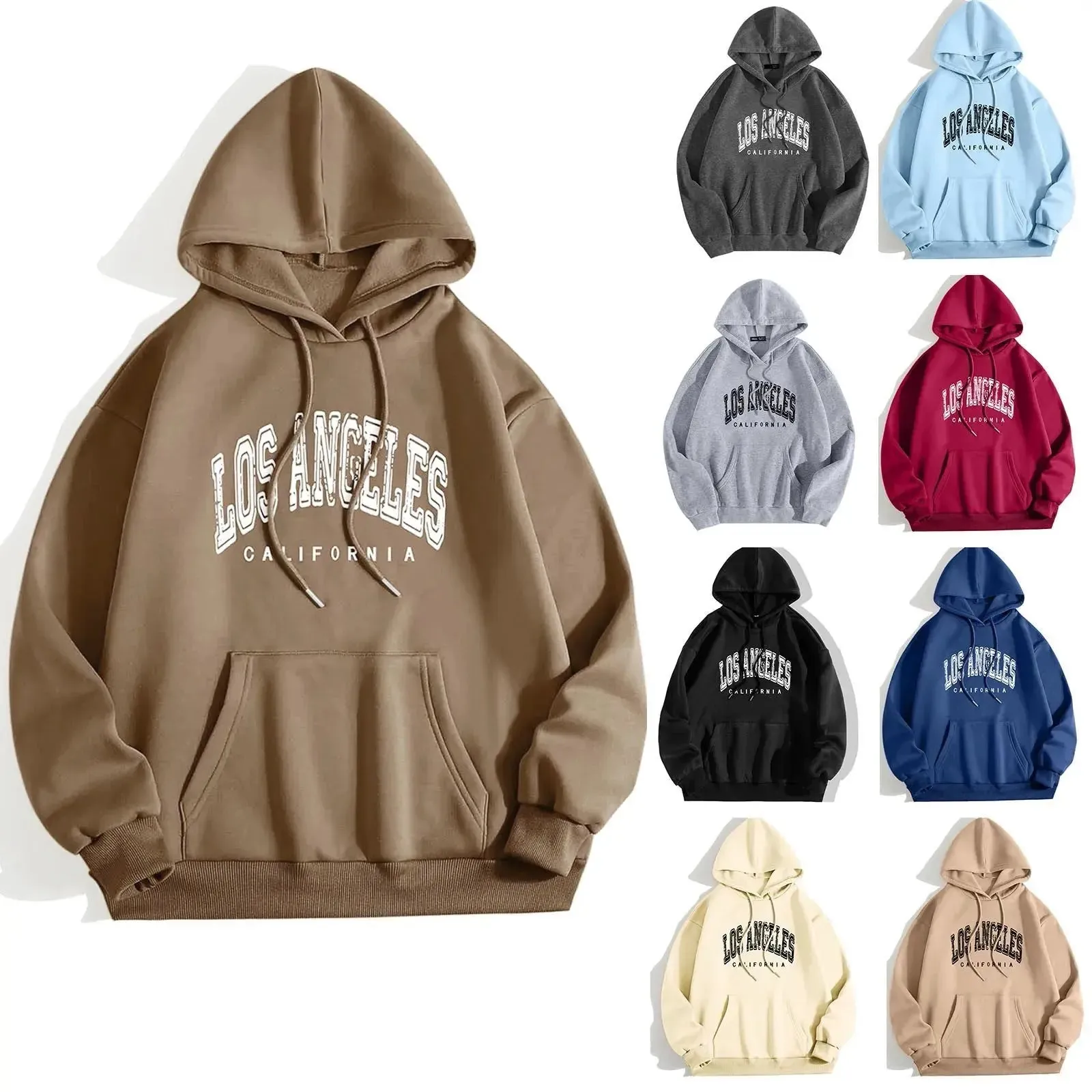 Harajuku Style Letter Hoodie Fashionable Women’s Pullover Top