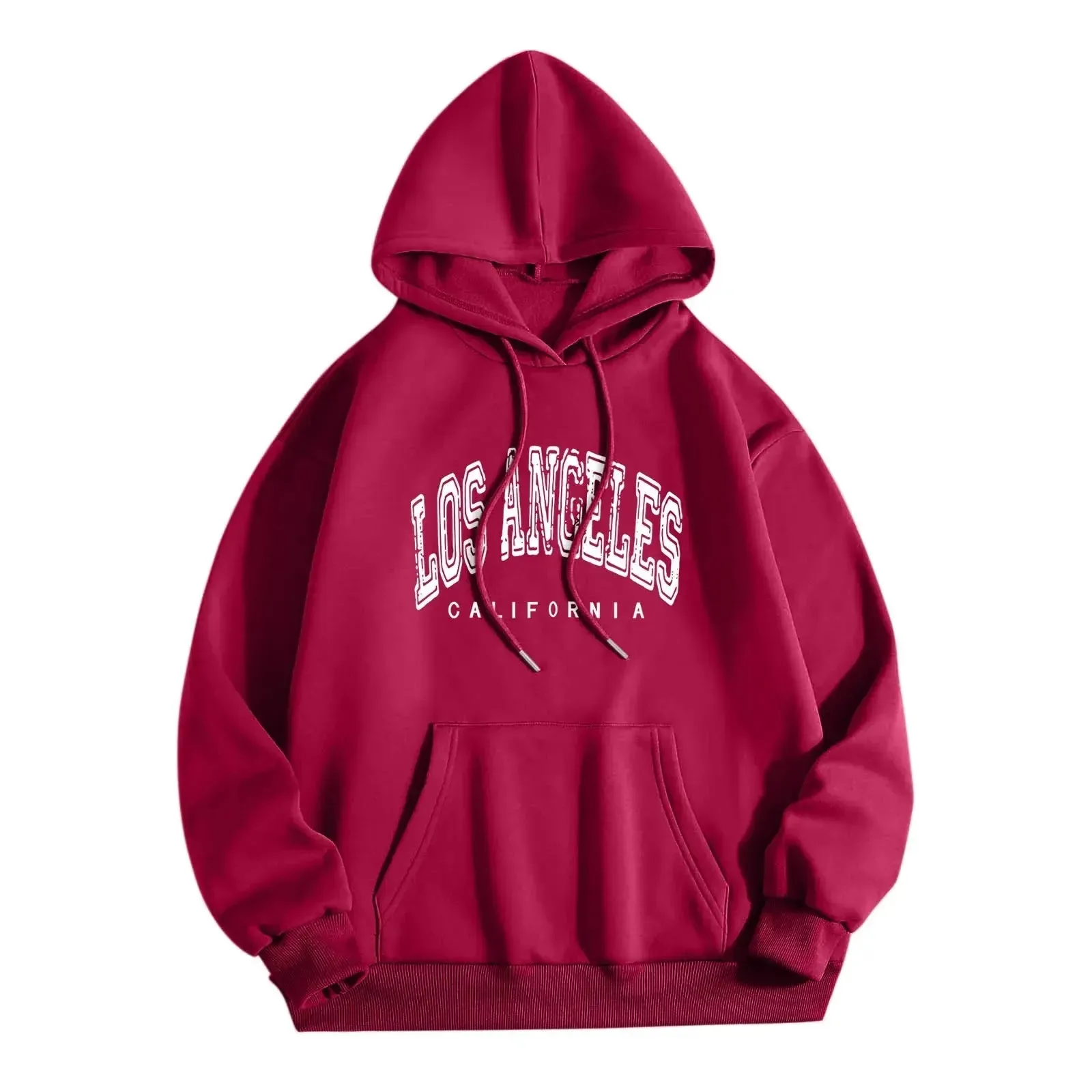 Harajuku Style Letter Hoodie Fashionable Women’s Pullover Top