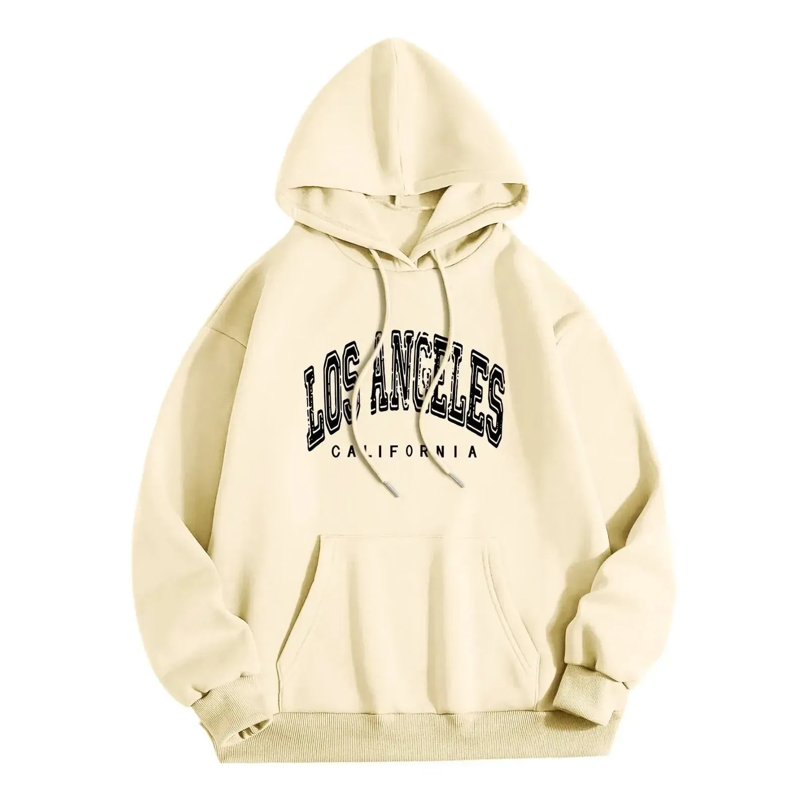Harajuku Style Letter Hoodie Fashionable Women’s Pullover Top