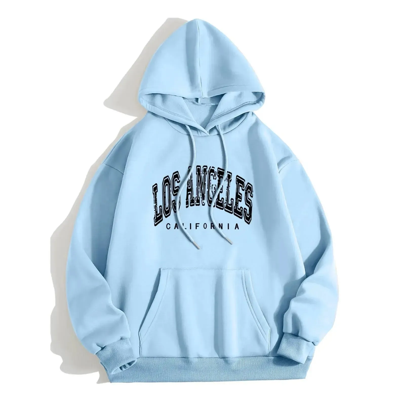 Harajuku Style Letter Hoodie Fashionable Women’s Pullover Top