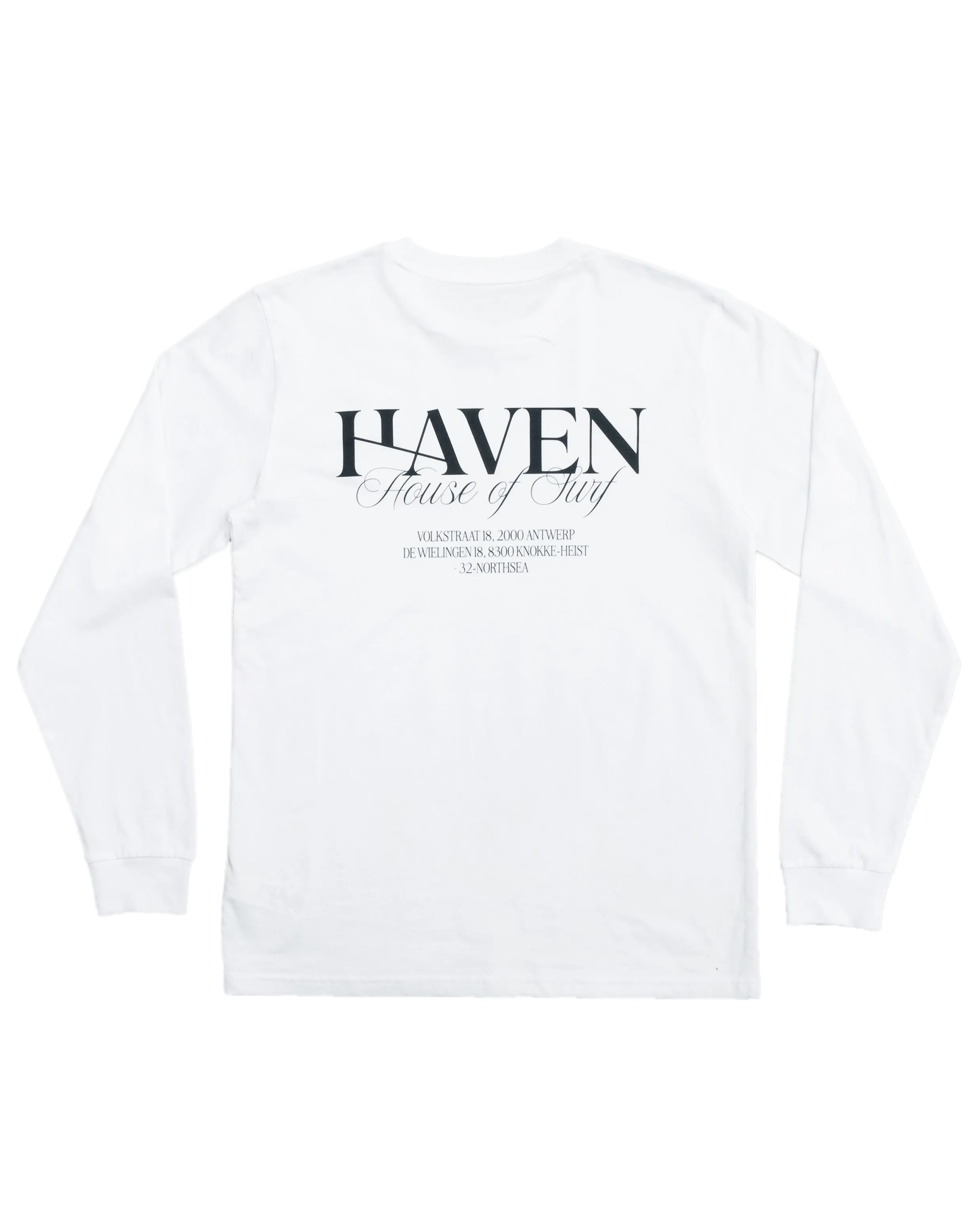 Haven Surf - House of Surf Long Sleeve Tee  - White