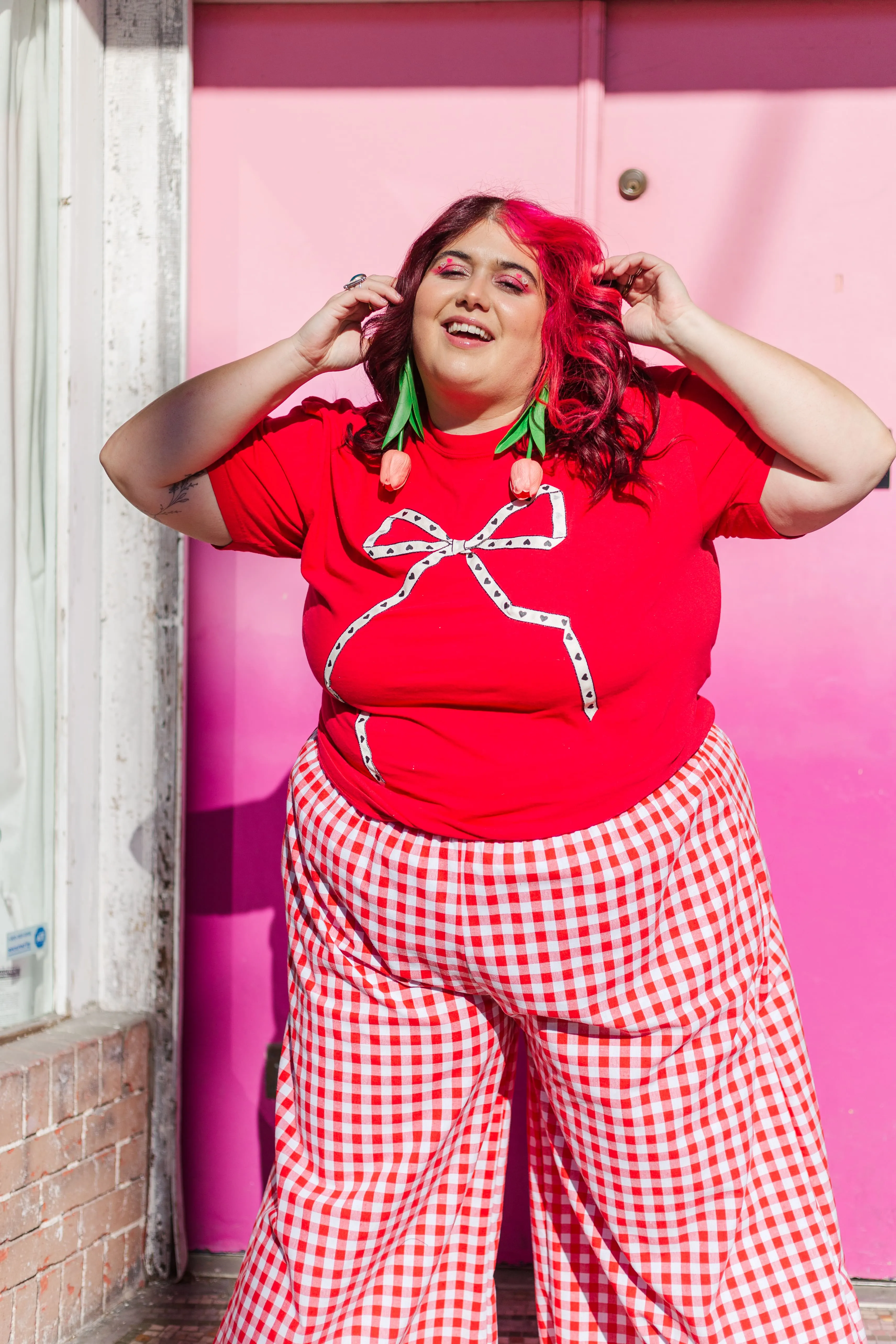 Heart T-Shirt - Red/White - Size XL (RTS)