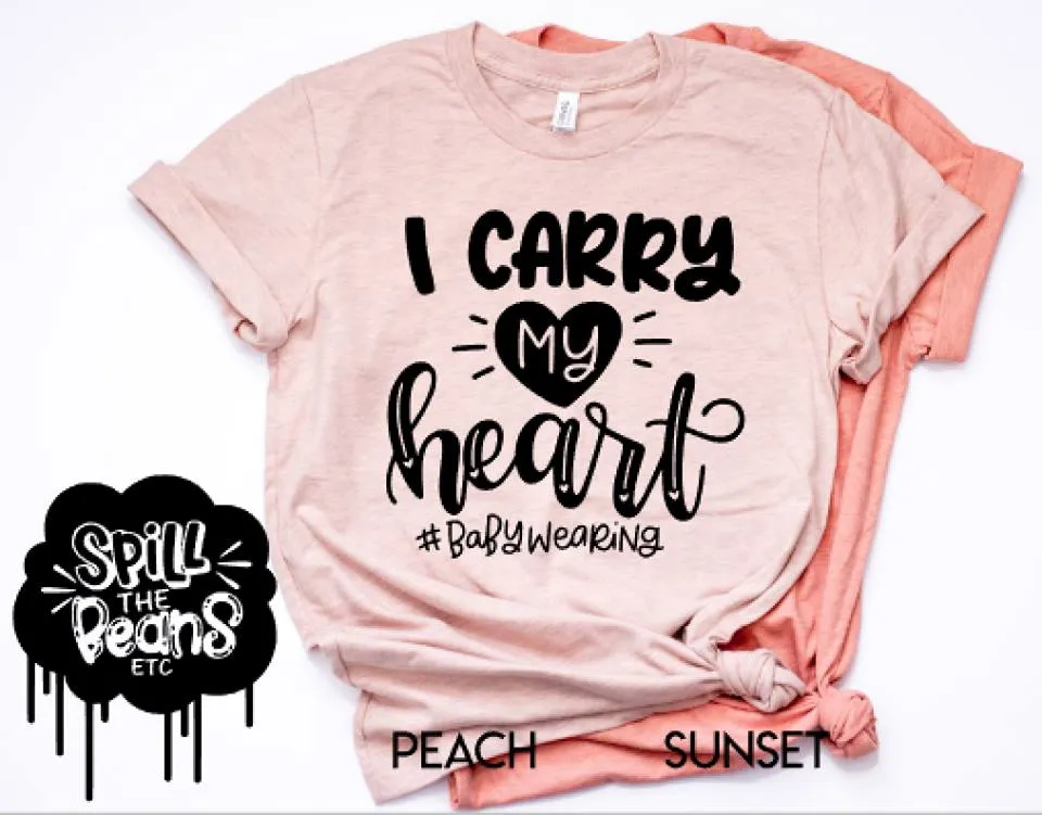 I Carry My Heart Prism Color T-Shirt