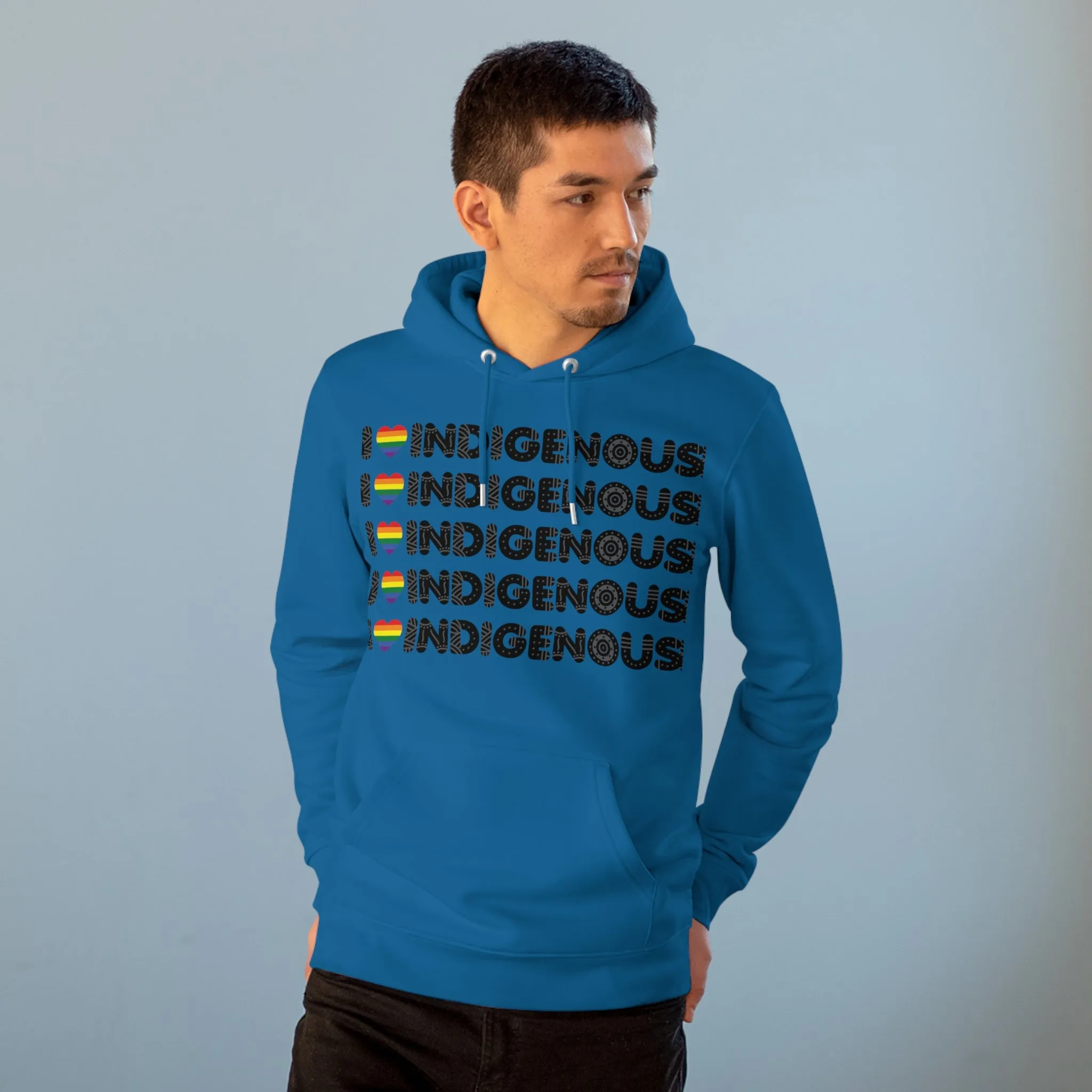 I Love Indigenous | Unisex Cruiser Hoodie | Recyclable