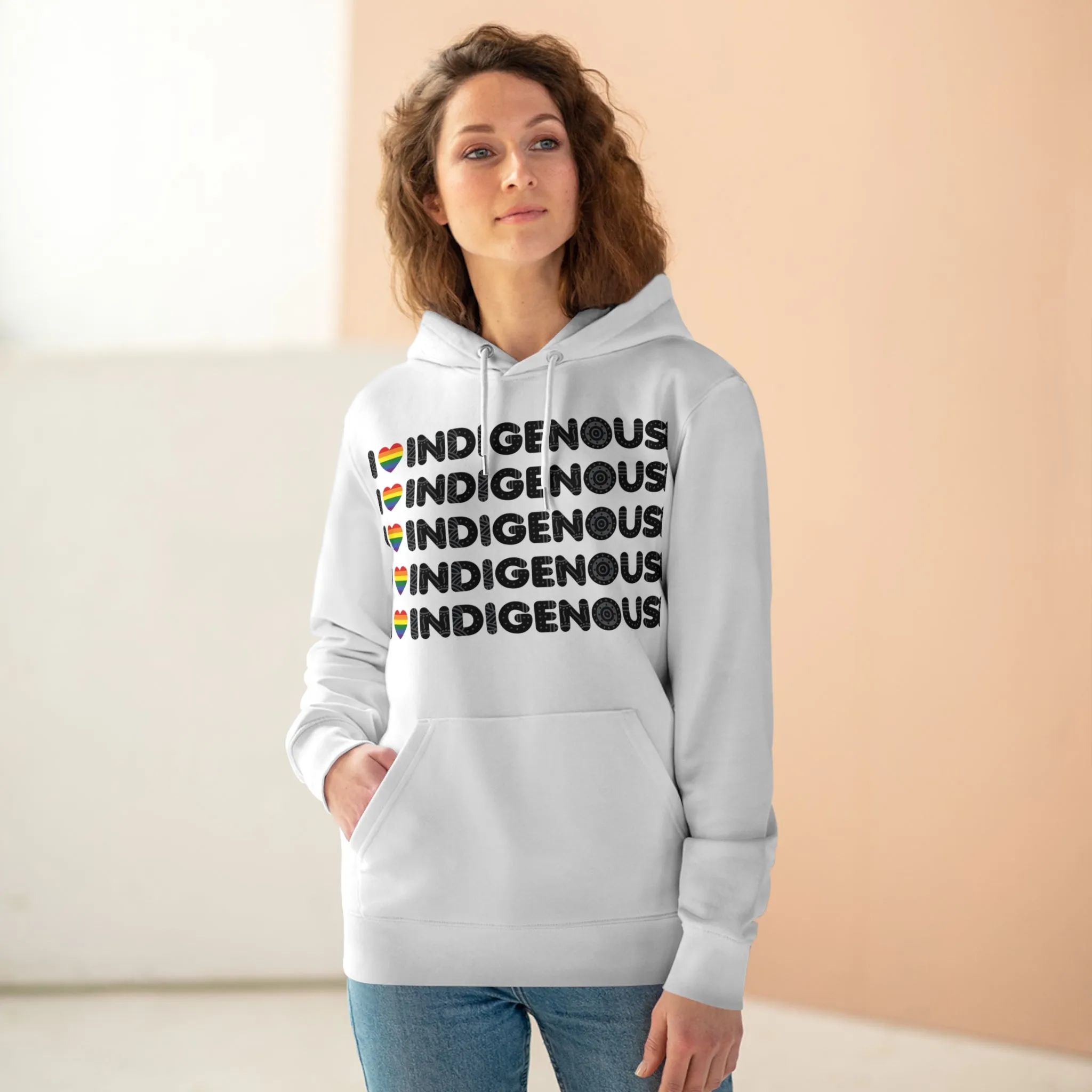 I Love Indigenous | Unisex Cruiser Hoodie | Recyclable