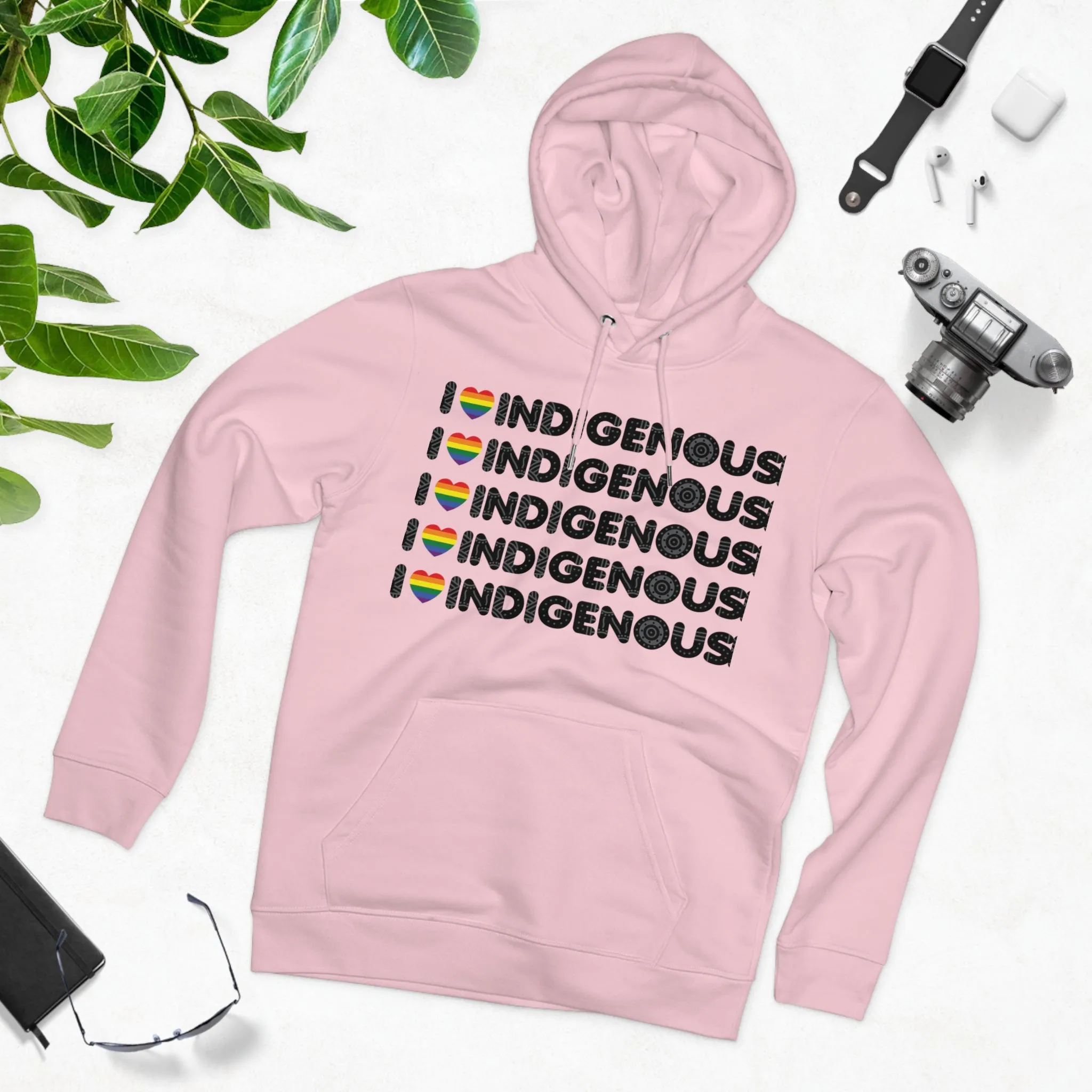 I Love Indigenous | Unisex Cruiser Hoodie | Recyclable