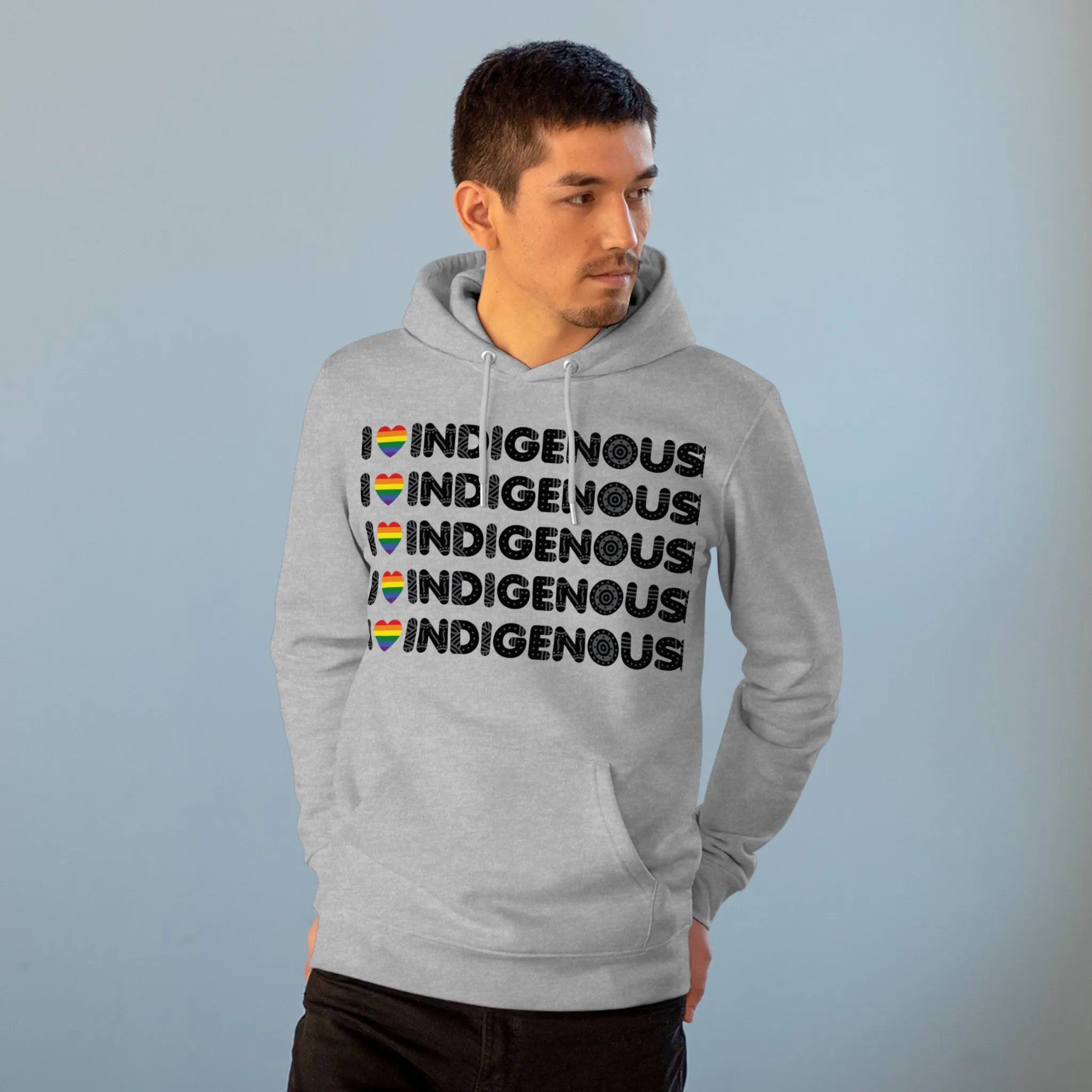 I Love Indigenous | Unisex Cruiser Hoodie | Recyclable