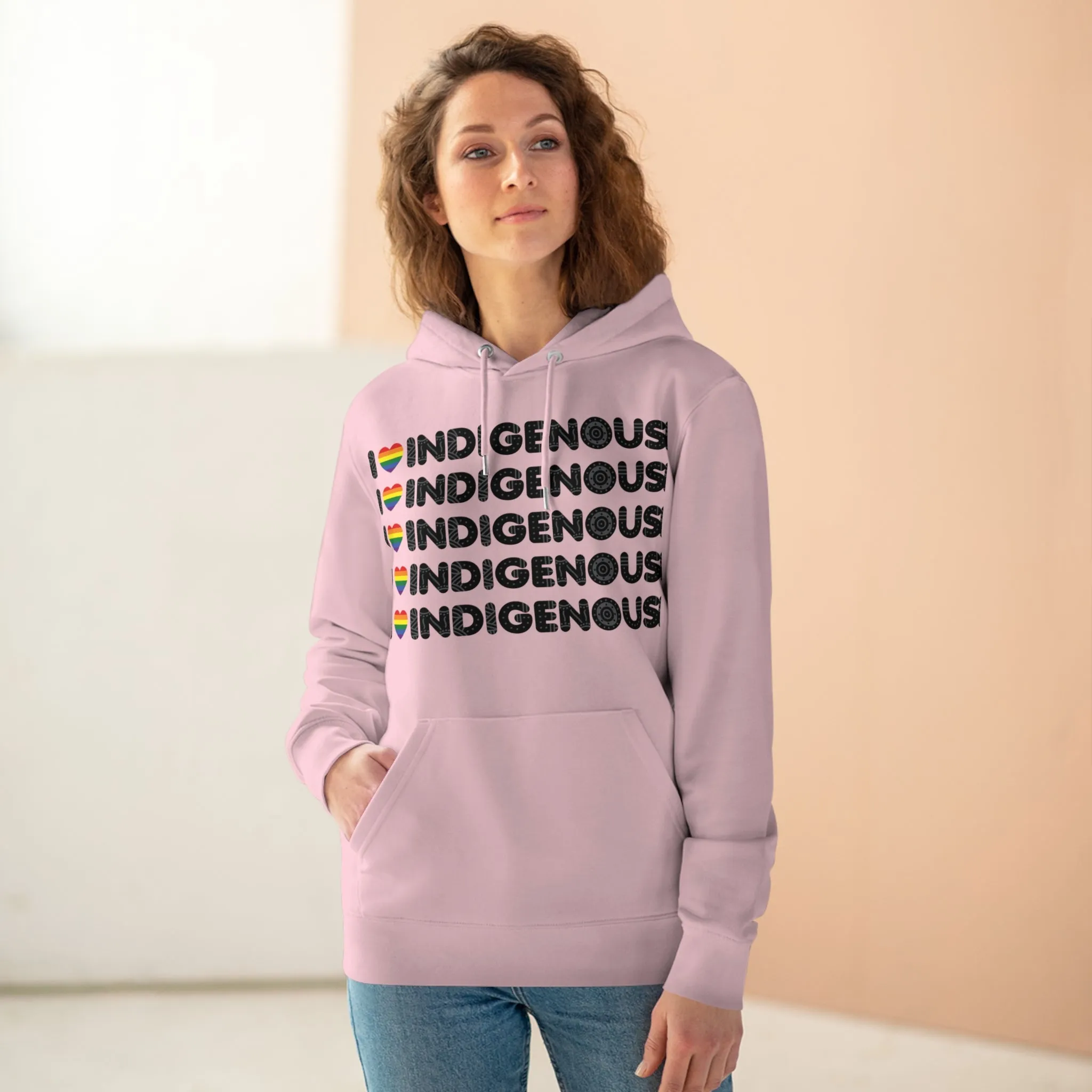I Love Indigenous | Unisex Cruiser Hoodie | Recyclable