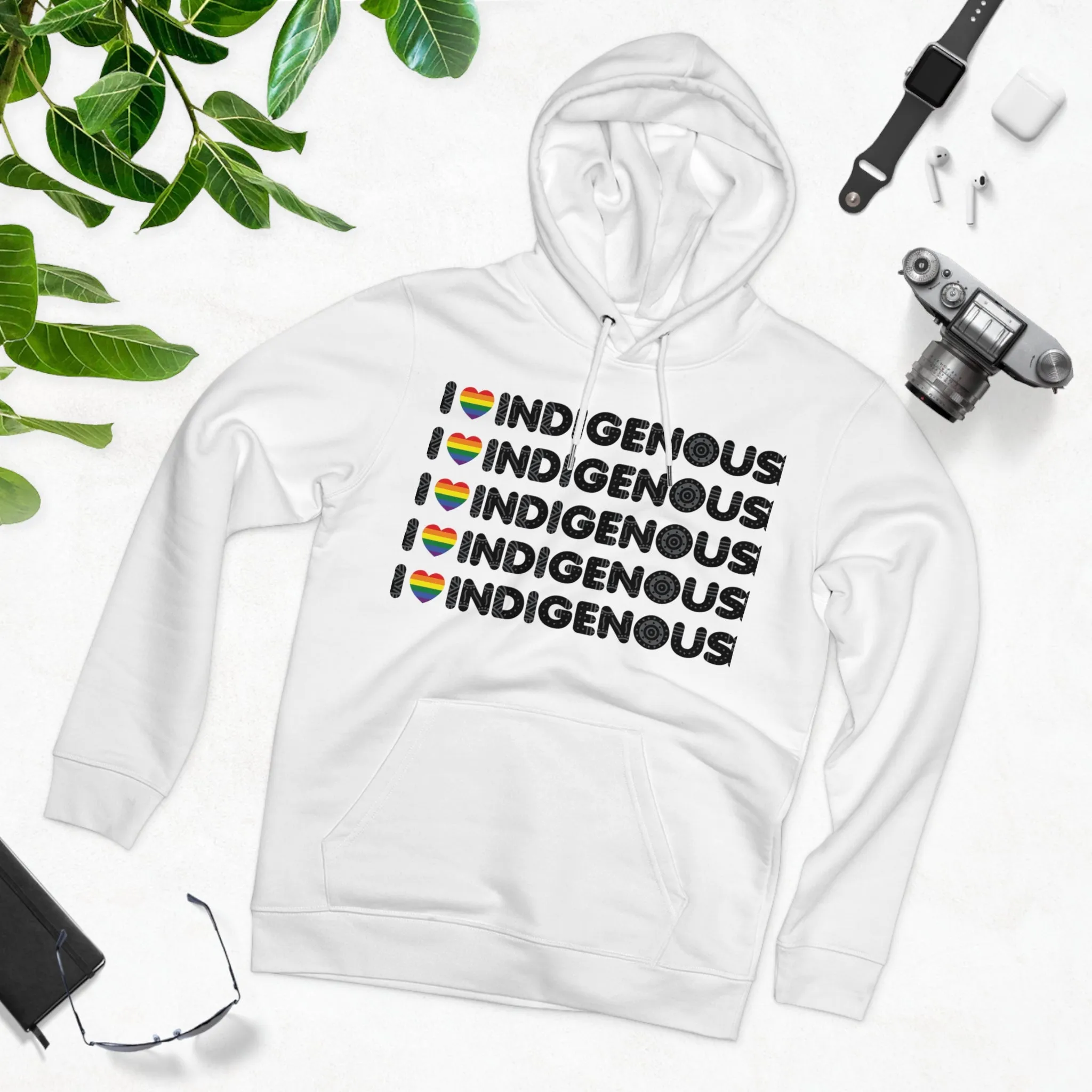 I Love Indigenous | Unisex Cruiser Hoodie | Recyclable